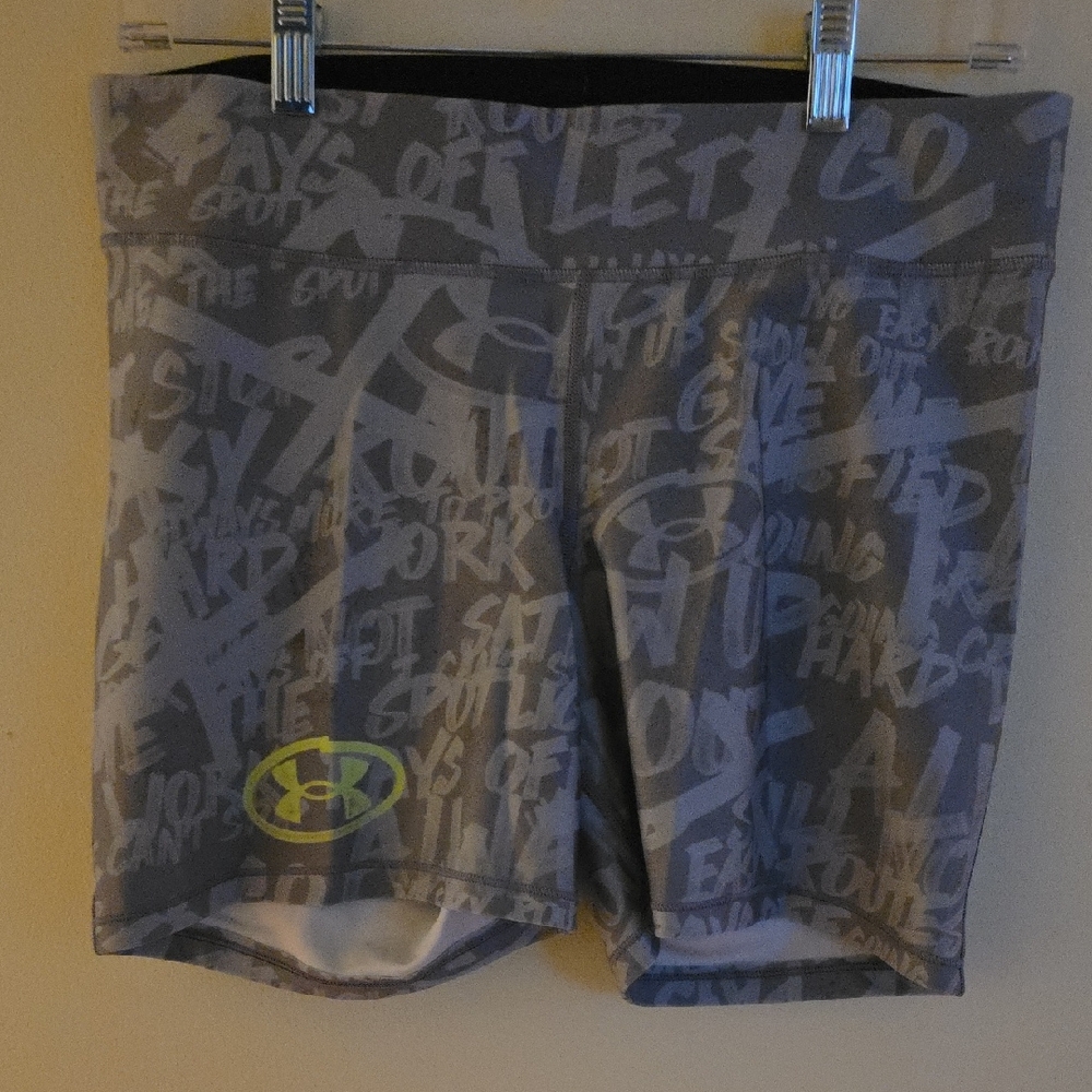 Under Armour Gray Graphic Athletic Shorts